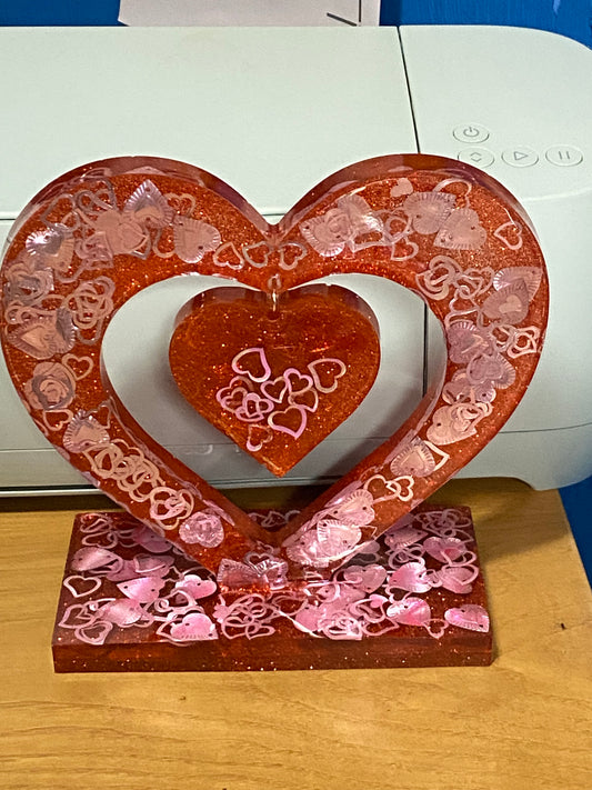 Resin Heart decor